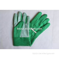 green canvas garden glove